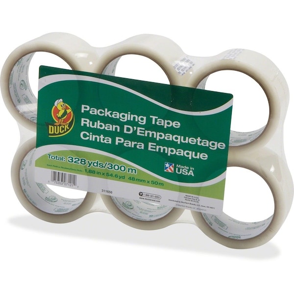 Duck Brand Commercial Packing Tape, 1.9mil, 1.88"x55Yd, 6RL/PK, Clear 6PK DUC240053 - main
